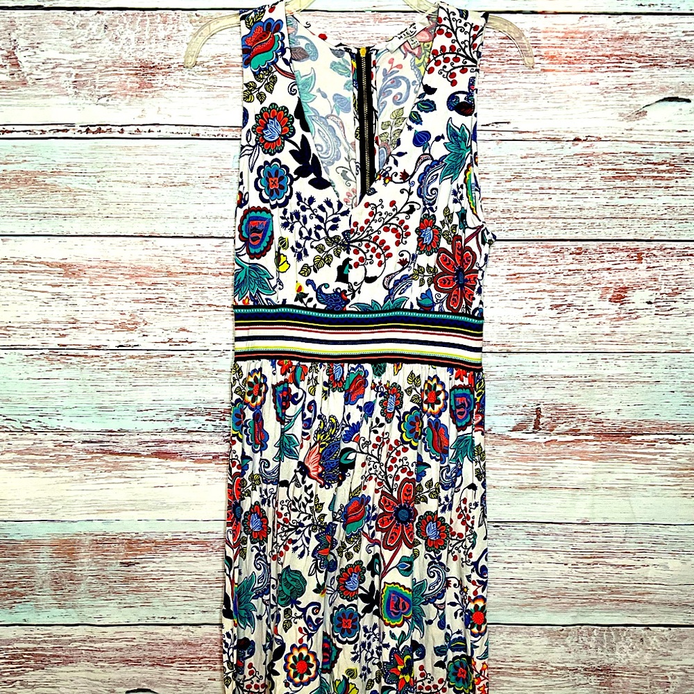 Milly for design nation Dress white maxi floral large